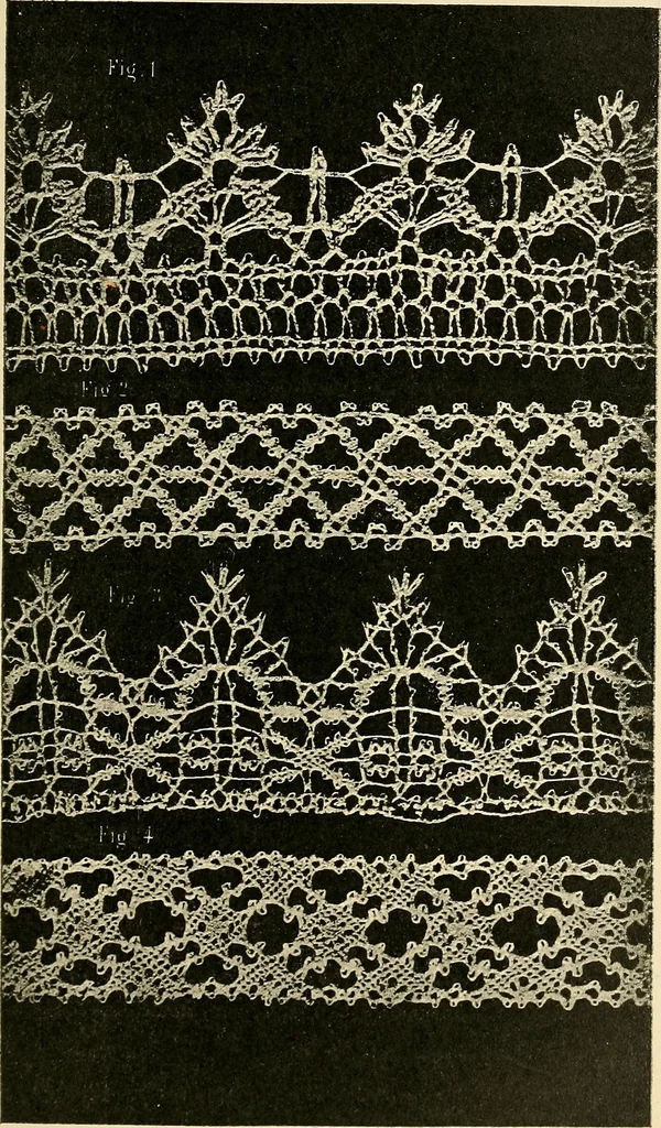 An illustration from Le poinct de France et les centres dentelliers au XVIIe et au XVIIIe siècles; ouvrage orné de quarante-trois illustrations, 1905, leaf 126