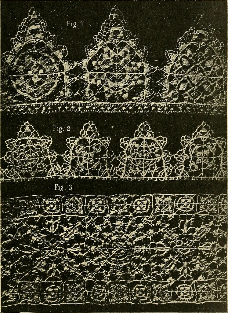 An illustration from Le poinct de France et les centres dentelliers au XVIIe et au XVIIIe siècles; ouvrage orné de quarante-trois illustrations, 1905, leaf 162