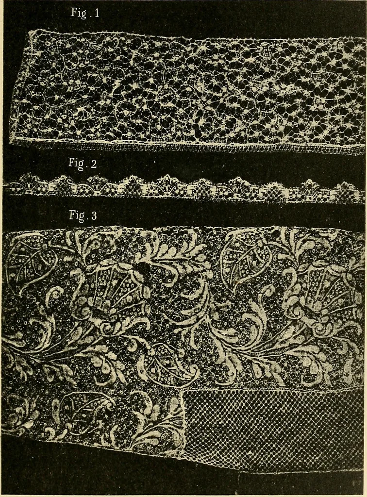 An illustration from Le poinct de France et les centres dentelliers au XVIIe et au XVIIIe siècles; ouvrage orné de quarante-trois illustrations, 1905, leaf 278