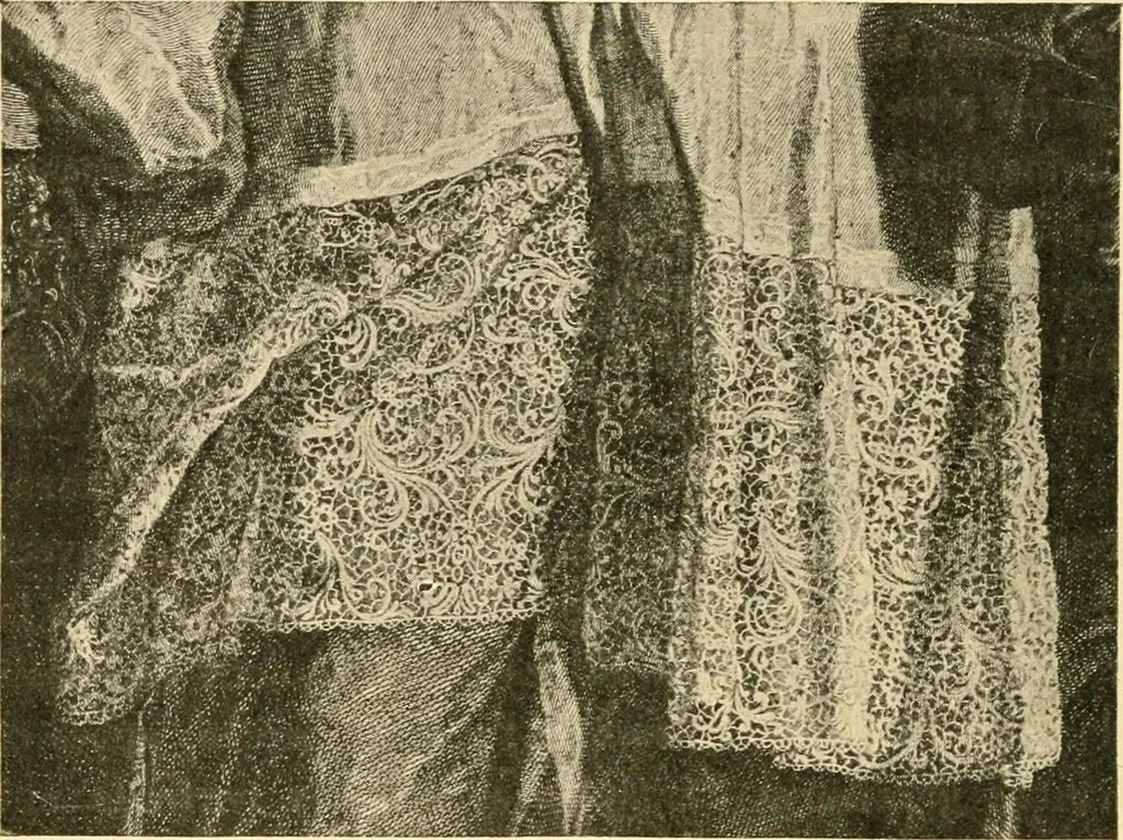 An illustration from Le poinct de France et les centres dentelliers au XVIIe et au XVIIIe siècles; ouvrage orné de quarante-trois illustrations, 1905, leaf 71