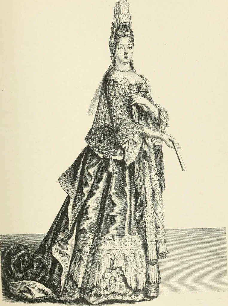 An illustration from Le poinct de France et les centres dentelliers au XVIIe et au XVIIIe siècles; ouvrage orné de quarante-trois illustrations, 1905, leaf 118