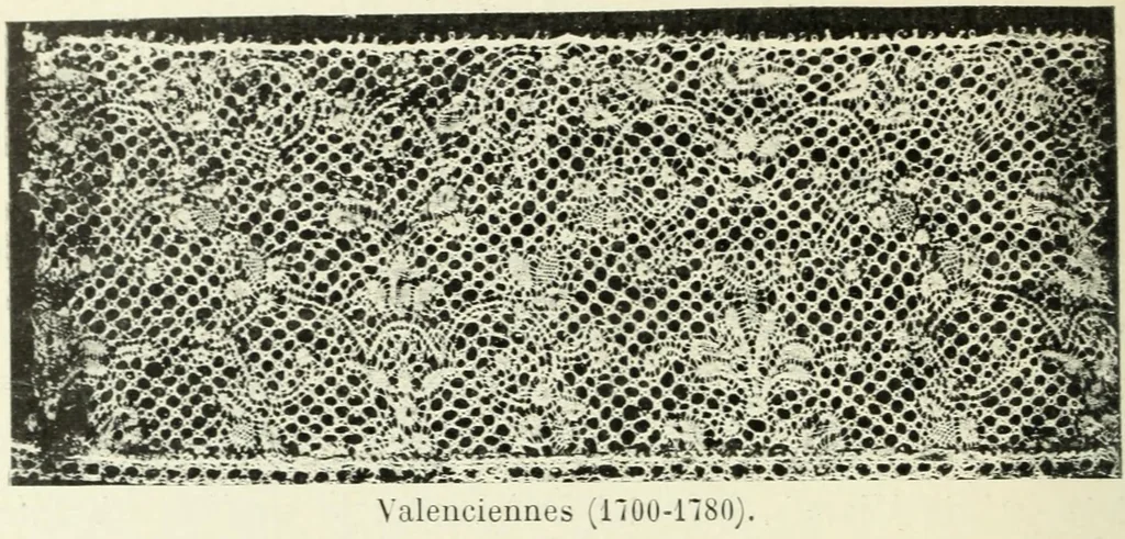 An illustration from Le poinct de France et les centres dentelliers au XVIIe et au XVIIIe siècles; ouvrage orné de quarante-trois illustrations, 1905, leaf 279