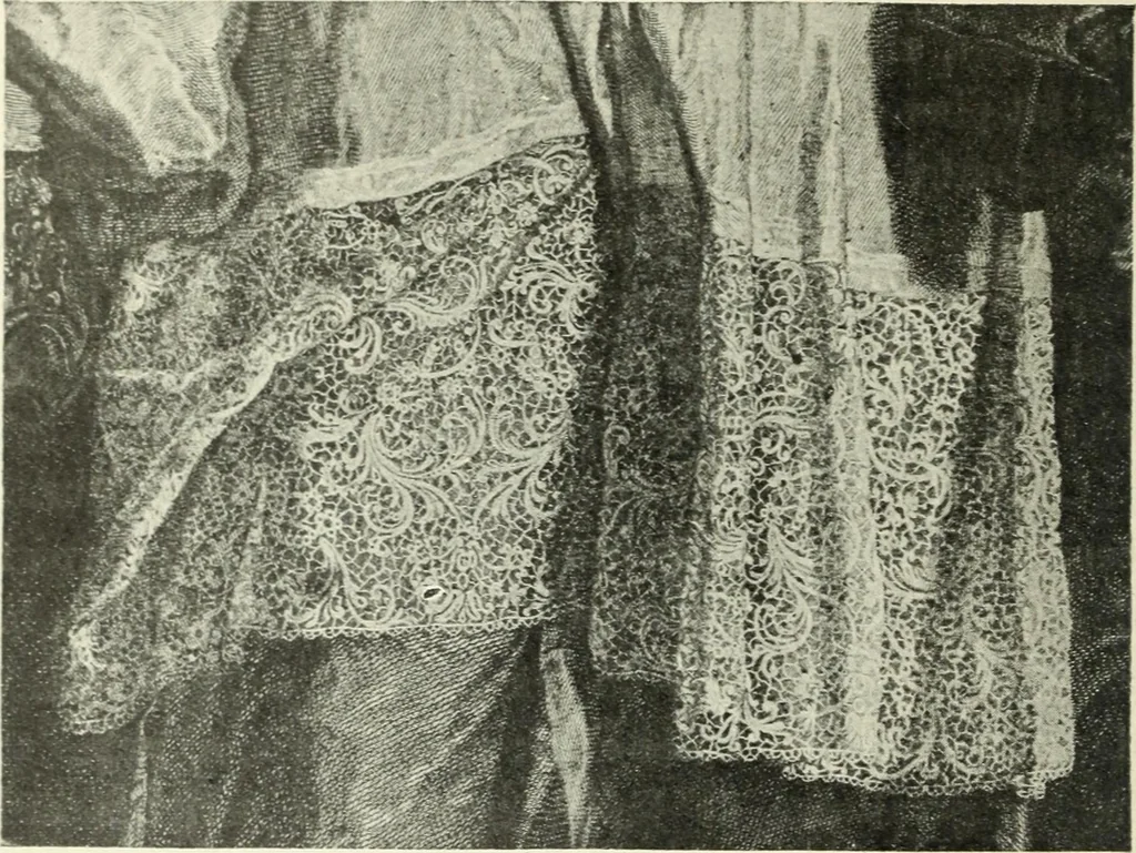 An illustration from Le poinct de France et les centres dentelliers au XVIIe et au XVIIIe siècles; ouvrage orné de quarante-trois illustrations, 1905, leaf 67