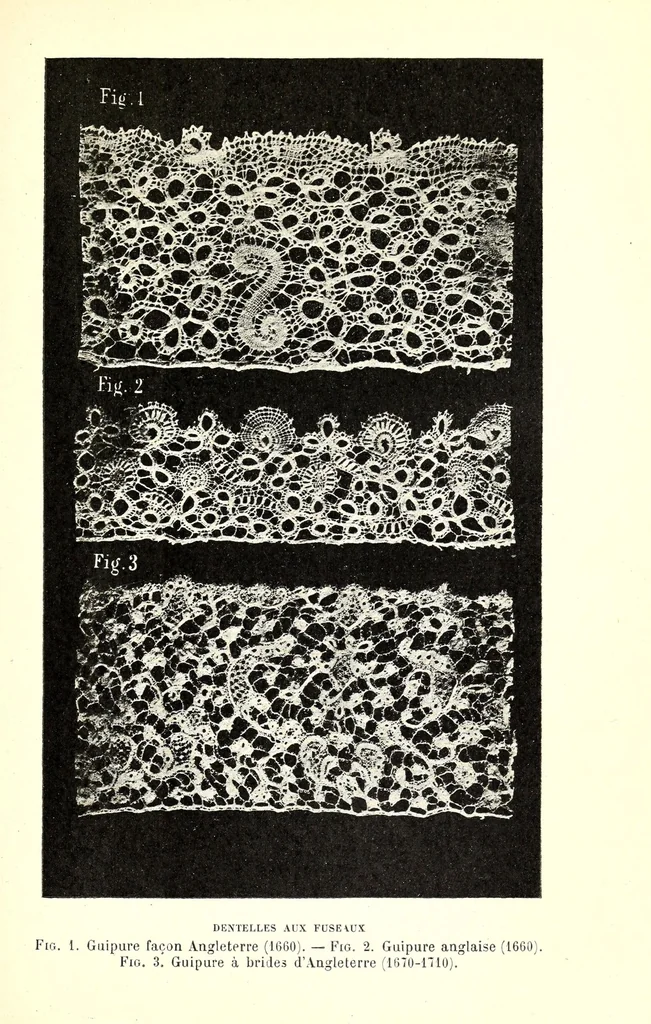 An illustration from Le poinct de France et les centres dentelliers au XVIIe et au XVIIIe siècles, 1905, leaf 139