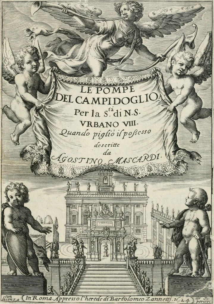 An illustration from Le pompe del Campidoglio per la sta. di N.S. Vrbano VIII. : quando pigliò possesso, 1624, leaf 4