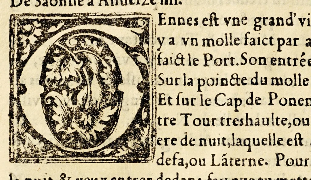 An illustration from Le portulan contenant la description tant des mers du Ponent despuis le destroict de Gibeltar iusques a la Schiuse en Flandres, que de la mer Mediterranée, ou du Leuant,, 1577, leaf 112