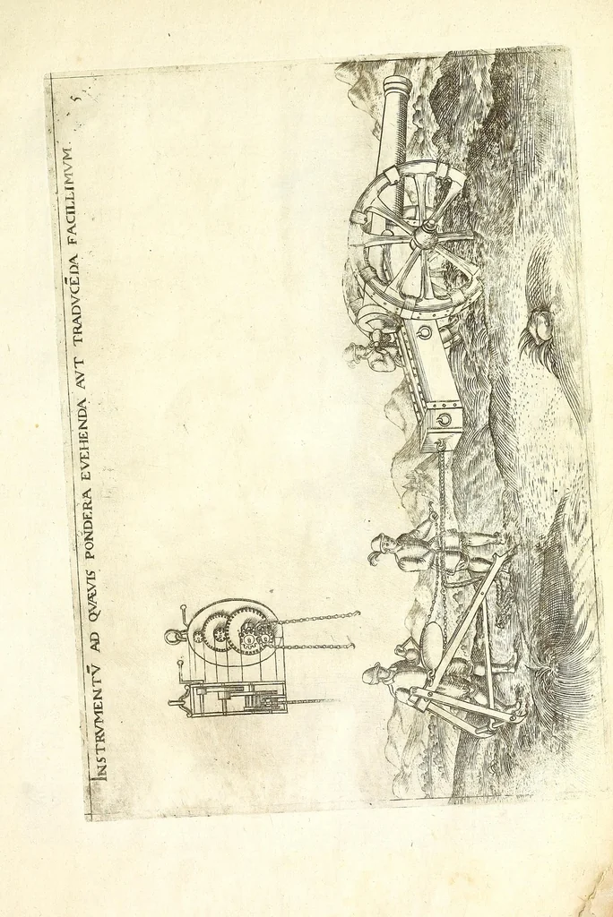 An illustration from Le premier livre des instruments mathematiques mechaniques, 1584, leaf 17