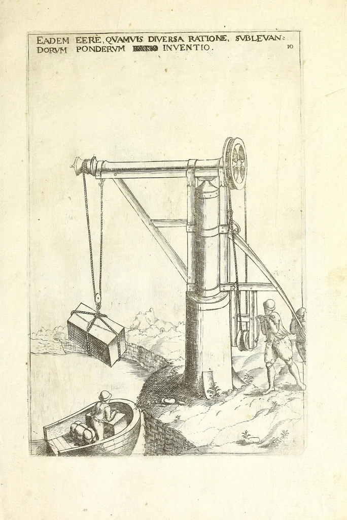 An illustration from Le premier livre des instruments mathematiques mechaniques, 1584, leaf 27