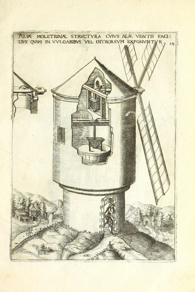 An illustration from Le premier livre des instruments mathematiques mechaniques, 1584, leaf 35