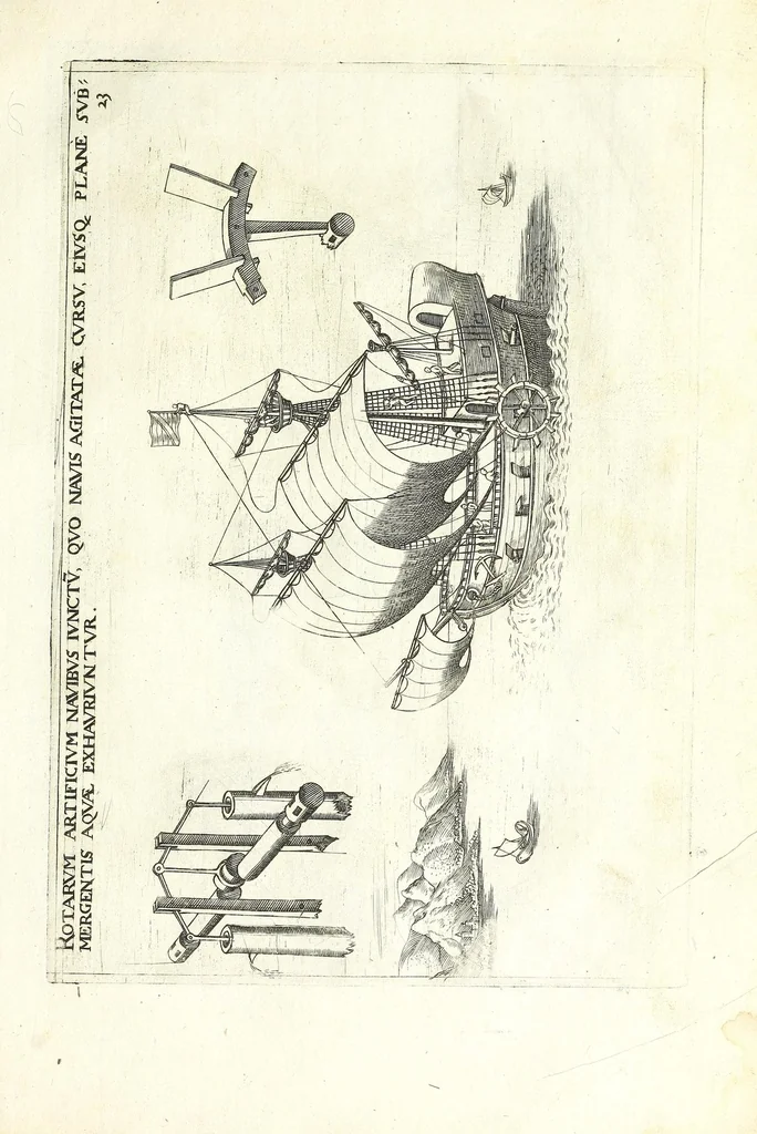 An illustration from Le premier livre des instruments mathematiques mechaniques, 1584, leaf 53
