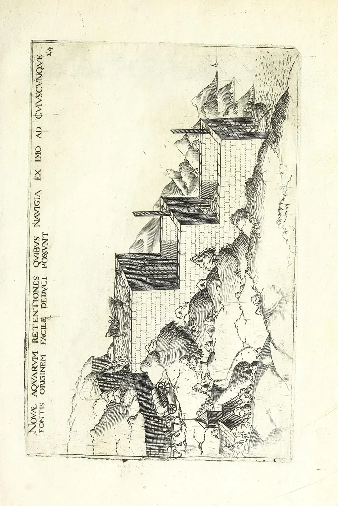 An illustration from Le premier livre des instruments mathematiques mechaniques, 1584, leaf 55