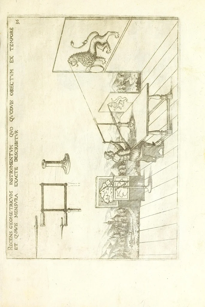 An illustration from Le premier livre des instruments mathematiques mechaniques, 1584, leaf 79