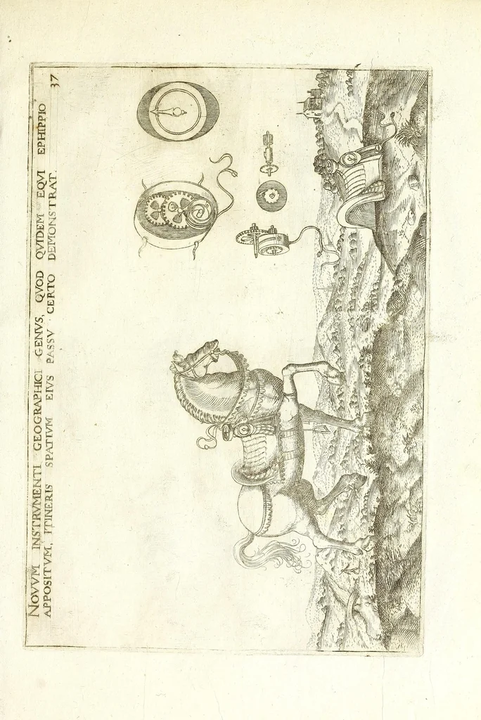An illustration from Le premier livre des instruments mathematiques mechaniques, 1584, leaf 81