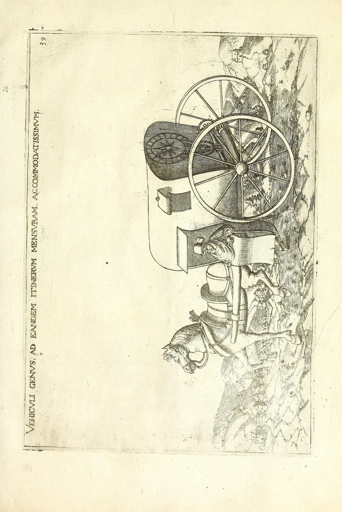 An illustration from Le premier livre des instruments mathematiques mechaniques, 1584, leaf 85