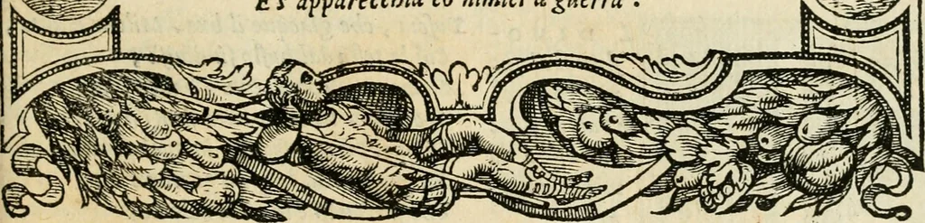 An illustration from Le prime imprese del conte Orlando, 1572, leaf 102