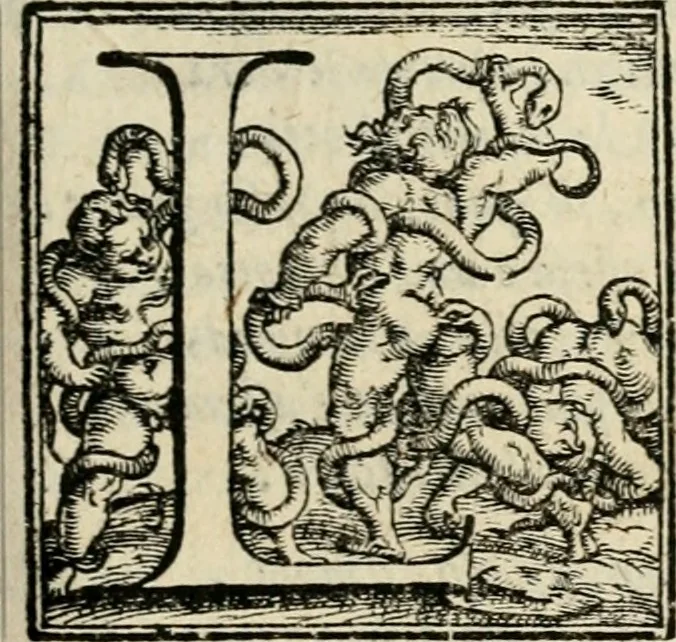 An illustration from Le prime imprese del conte Orlando, 1572, leaf 128