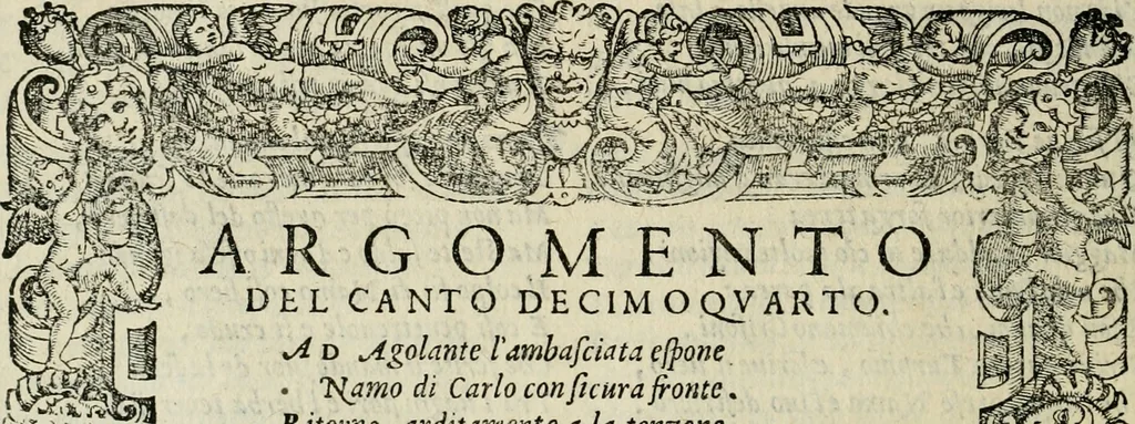 An illustration from Le prime imprese del conte Orlando, 1572, leaf 135