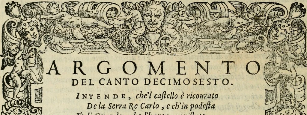 An illustration from Le prime imprese del conte Orlando, 1572, leaf 151