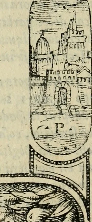 An illustration from Le prime imprese del conte Orlando, 1572, leaf 159