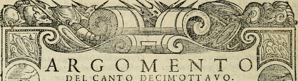 An illustration from Le prime imprese del conte Orlando, 1572, leaf 167