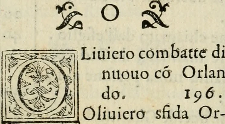 An illustration from Le prime imprese del conte Orlando, 1572, leaf 17