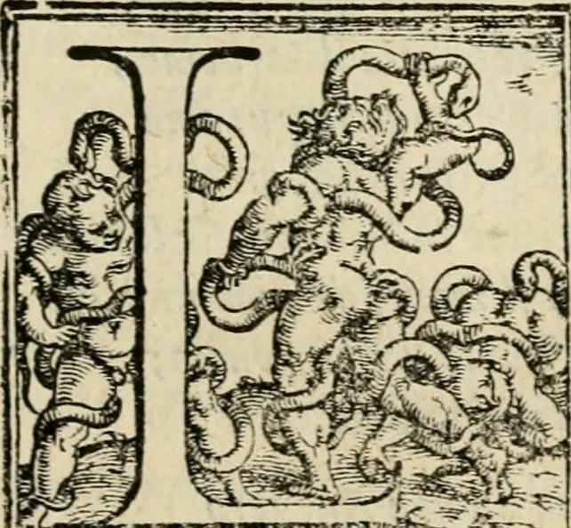 An illustration from Le prime imprese del conte Orlando, 1572, leaf 176