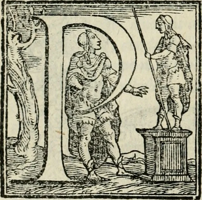 An illustration from Le prime imprese del conte Orlando, 1572, leaf 193