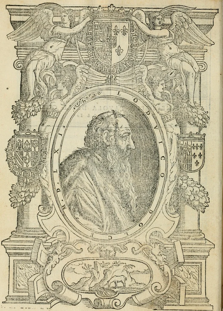 An illustration from Le prime imprese del conte Orlando, 1572, leaf 21