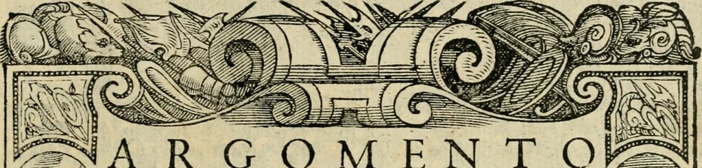 An illustration from Le prime imprese del conte Orlando, 1572, leaf 216