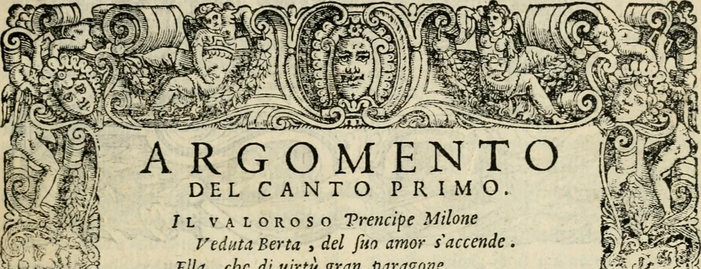 An illustration from Le prime imprese del conte Orlando, 1572, leaf 22