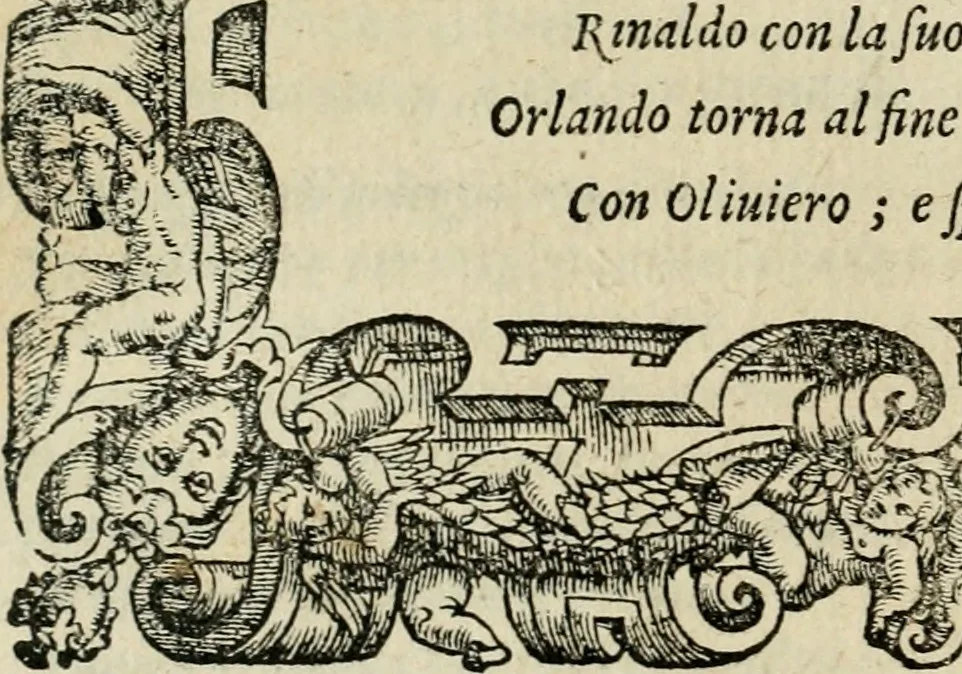 An illustration from Le prime imprese del conte Orlando, 1572, leaf 225