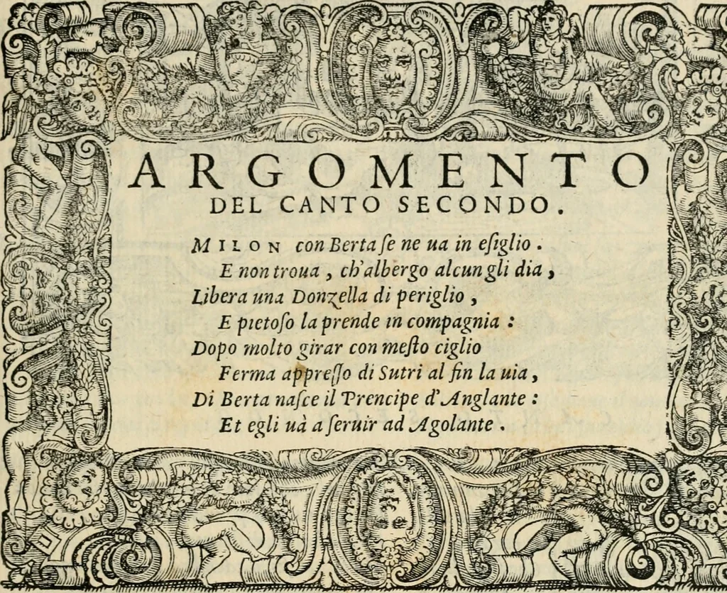 An illustration from Le prime imprese del conte Orlando, 1572, leaf 32
