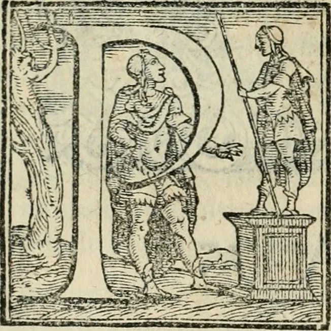 An illustration from Le prime imprese del conte Orlando, 1572, leaf 33