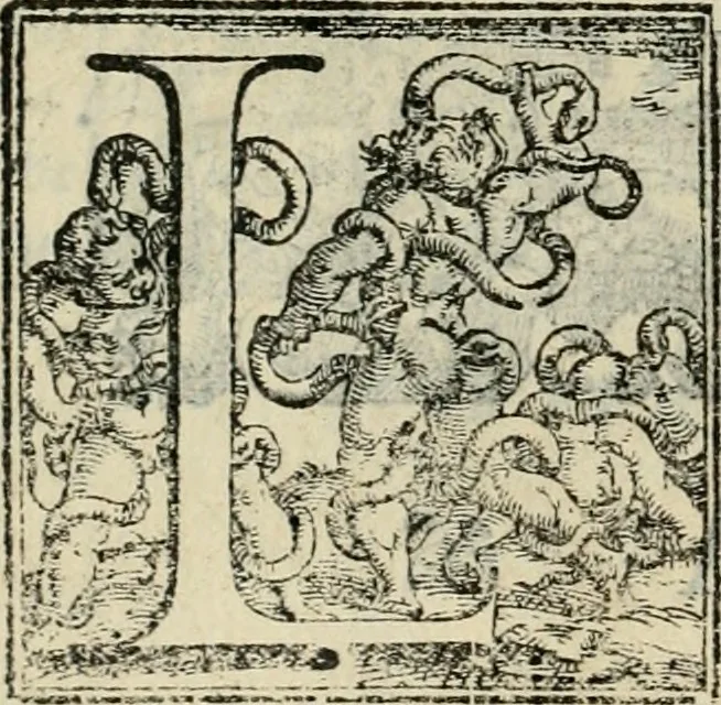 An illustration from Le prime imprese del conte Orlando, 1572, leaf 43