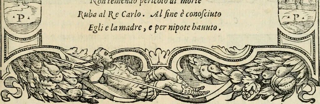 An illustration from Le prime imprese del conte Orlando, 1572, leaf 52