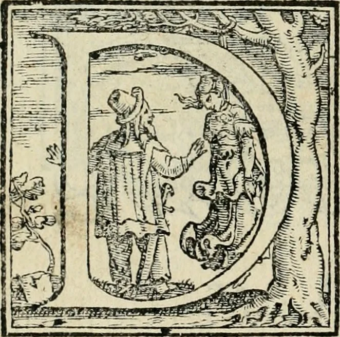 An illustration from Le prime imprese del conte Orlando, 1572, leaf 53