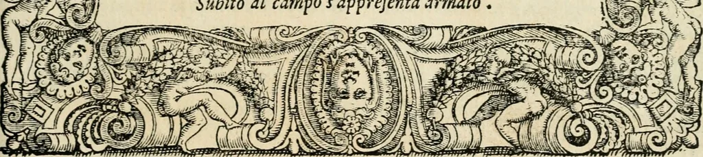 An illustration from Le prime imprese del conte Orlando, 1572, leaf 68