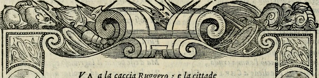 An illustration from Le prime imprese del conte Orlando, 1572, leaf 93