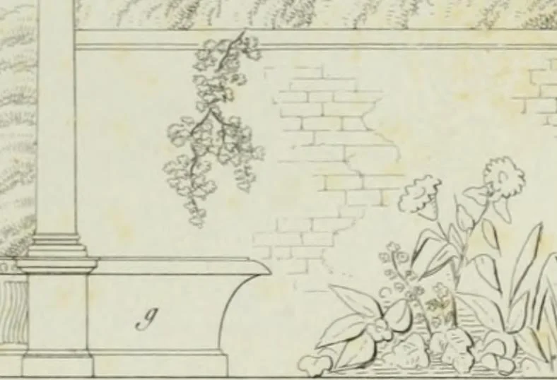 An illustration from Le propriétaire architecte : contenant des modèles de maisons de ville et de campagne, de fermes, orangeries, portes, puits, fontaines, etc. : ainsi qu'un traité d'architecture et de construction renferment le résumé desnouvelles découvertes relatives aux constructions : ouvrage utile aux architects, aux ingénieurs, aux entrepreneurs et principalement aux personnes qui veulent diriger elles-mêmes leurs ouvriers, 1827, leaf 174
