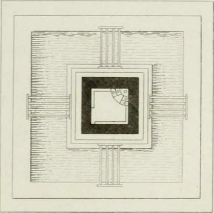 An illustration from Le propriétaire architecte : contenant des modèles de maisons de ville et de campagne, de fermes, orangeries, portes, puits, fontaines, etc. : ainsi qu'un traité d'architecture et de construction renferment le résumé desnouvelles découvertes relatives aux constructions : ouvrage utile aux architects, aux ingénieurs, aux entrepreneurs et principalement aux personnes qui veulent diriger elles-mêmes leurs ouvriers, 1827, leaf 178