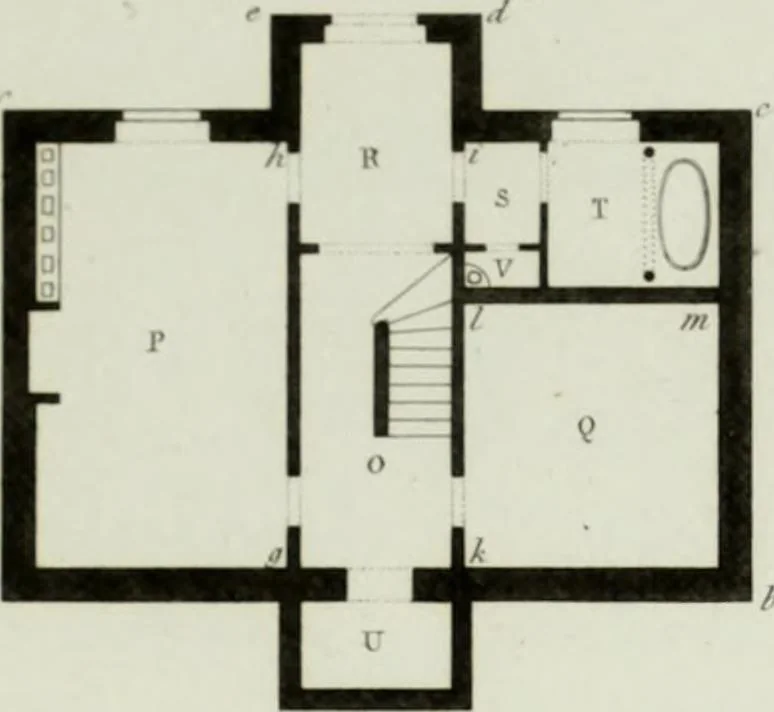 An illustration from Le propriétaire architecte : contenant des modèles de maisons de ville et de campagne, de fermes, orangeries, portes, puits, fontaines, etc. : ainsi qu'un traité d'architecture et de construction renferment le résumé desnouvelles découvertes relatives aux constructions : ouvrage utile aux architects, aux ingénieurs, aux entrepreneurs et principalement aux personnes qui veulent diriger elles-mêmes leurs ouvriers, 1827, leaf 184