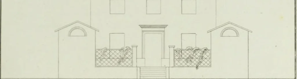 An illustration from Le propriétaire architecte : contenant des modèles de maisons de ville et de campagne, de fermes, orangeries, portes, puits, fontaines, etc. : ainsi qu'un traité d'architecture et de construction renferment le résumé desnouvelles découvertes relatives aux constructions : ouvrage utile aux architects, aux ingénieurs, aux entrepreneurs et principalement aux personnes qui veulent diriger elles-mêmes leurs ouvriers, 1827, leaf 186