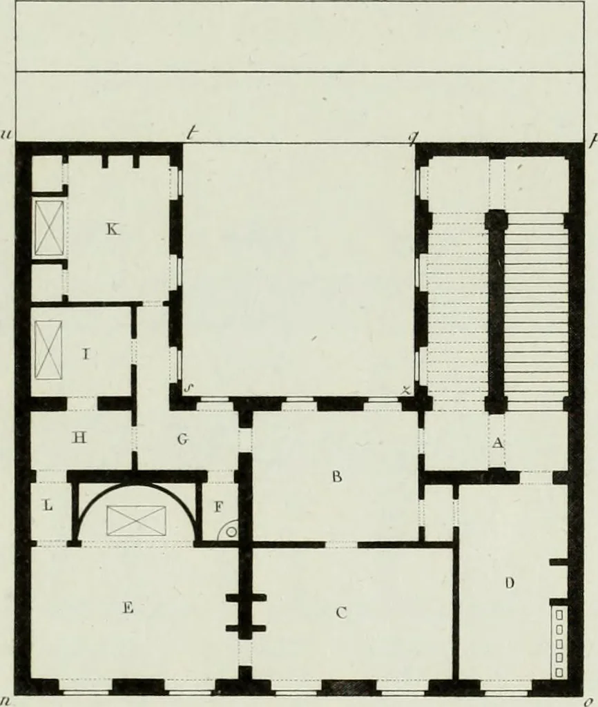 An illustration from Le propriétaire architecte : contenant des modèles de maisons de ville et de campagne, de fermes, orangeries, portes, puits, fontaines, etc. : ainsi qu'un traité d'architecture et de construction renferment le résumé desnouvelles découvertes relatives aux constructions : ouvrage utile aux architects, aux ingénieurs, aux entrepreneurs et principalement aux personnes qui veulent diriger elles-mêmes leurs ouvriers, 1827, leaf 218