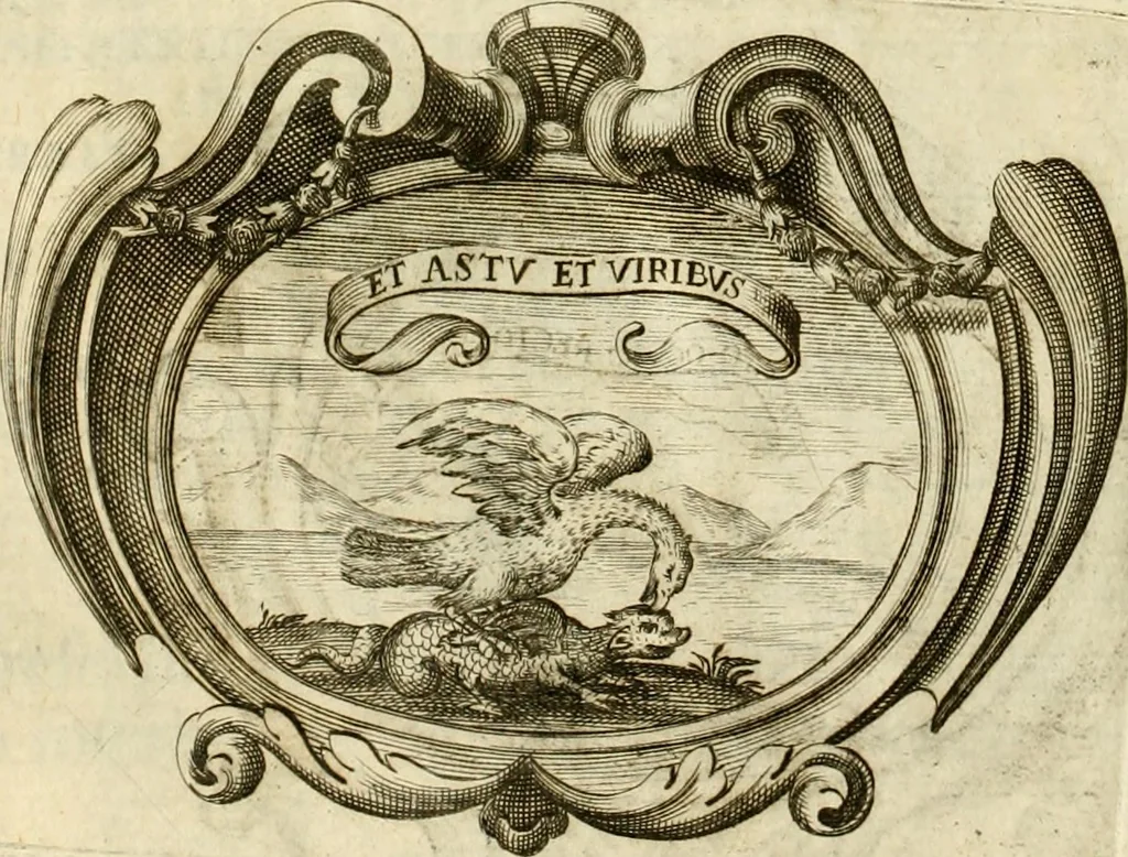 An illustration from Le pubbliche dimostrazioni di allegrezza della città di Milano : alli 10. febraio, e 6. marzo dell'anno 1658, nella nascita del serenissimo principe di Spagna Filippo Prospero, 1659, leaf 21