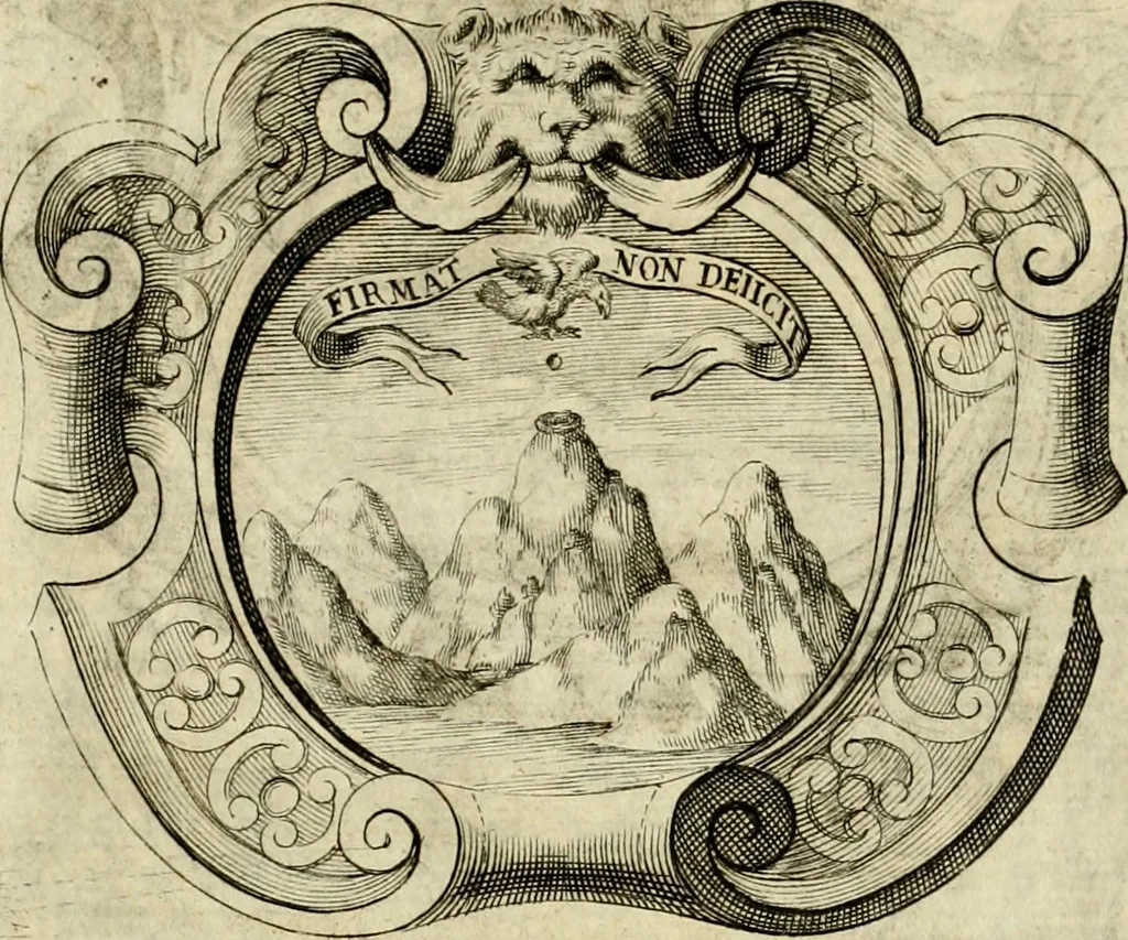 An illustration from Le pubbliche dimostrazioni di allegrezza della città di Milano : alli 10. febraio, e 6. marzo dell'anno 1658, nella nascita del serenissimo principe di Spagna Filippo Prospero, 1659, leaf 23