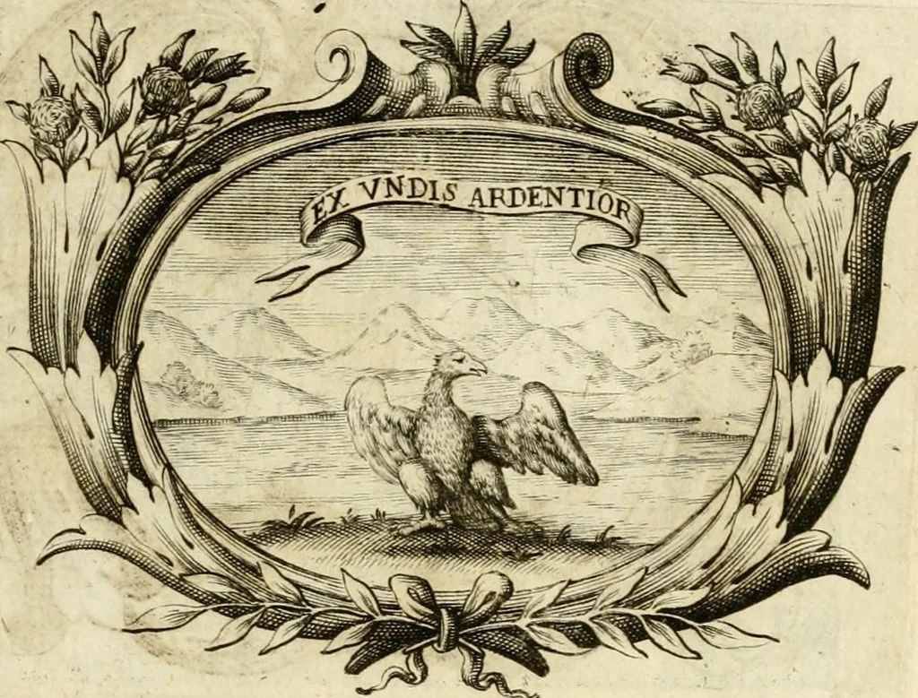 An illustration from Le pubbliche dimostrazioni di allegrezza della città di Milano : alli 10. febraio, e 6. marzo dell'anno 1658, nella nascita del serenissimo principe di Spagna Filippo Prospero, 1659, leaf 24