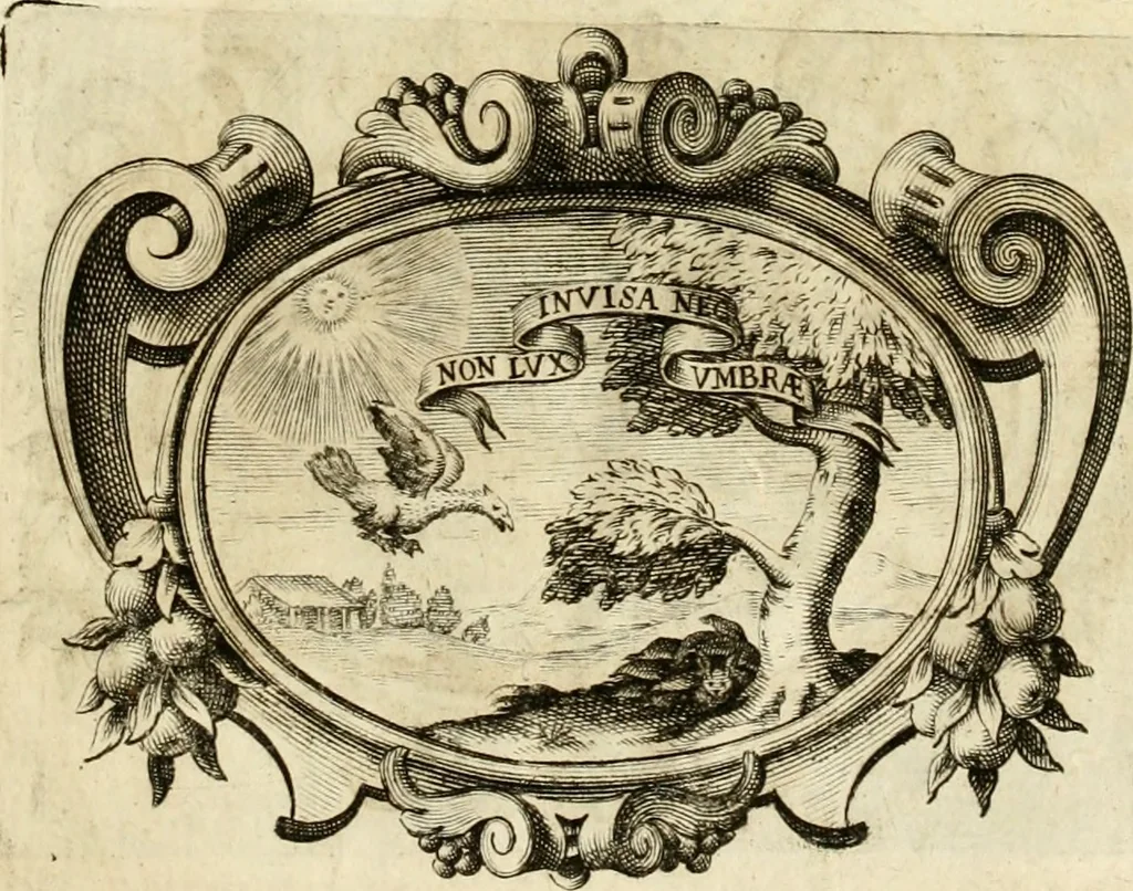 An illustration from Le pubbliche dimostrazioni di allegrezza della città di Milano : alli 10. febraio, e 6. marzo dell'anno 1658, nella nascita del serenissimo principe di Spagna Filippo Prospero, 1659, leaf 24
