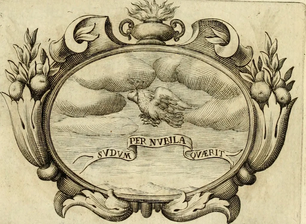 An illustration from Le pubbliche dimostrazioni di allegrezza della città di Milano : alli 10. febraio, e 6. marzo dell'anno 1658, nella nascita del serenissimo principe di Spagna Filippo Prospero, 1659, leaf 26