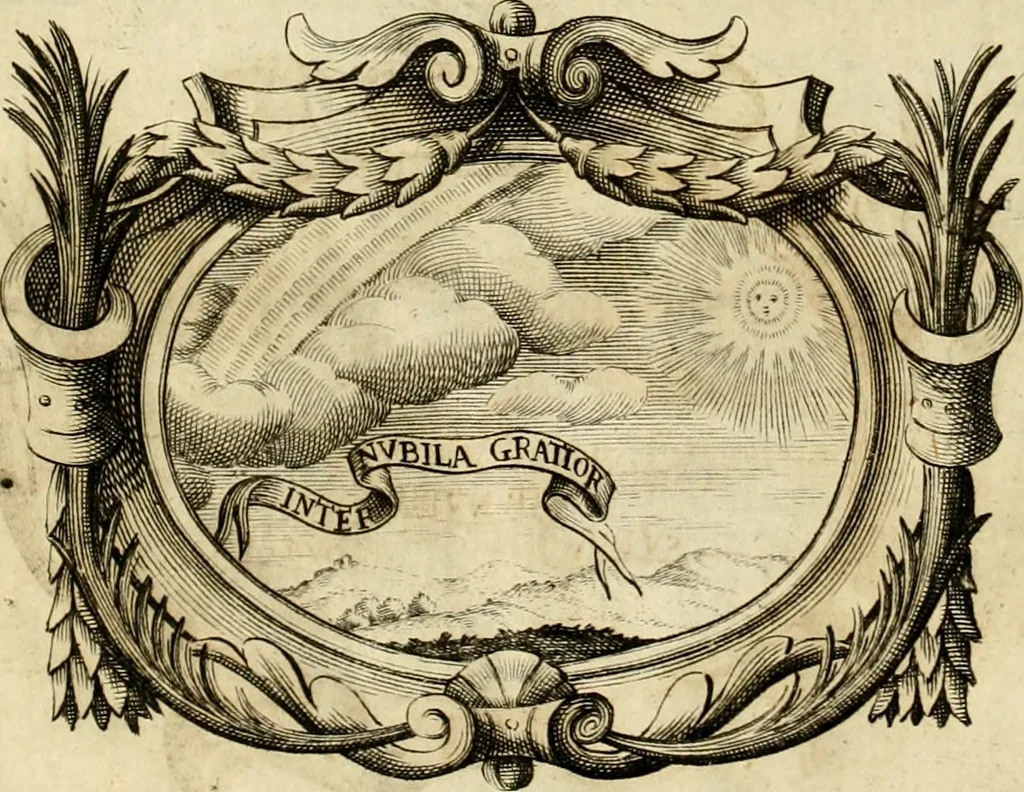 An illustration from Le pubbliche dimostrazioni di allegrezza della città di Milano : alli 10. febraio, e 6. marzo dell'anno 1658, nella nascita del serenissimo principe di Spagna Filippo Prospero, 1659, leaf 27