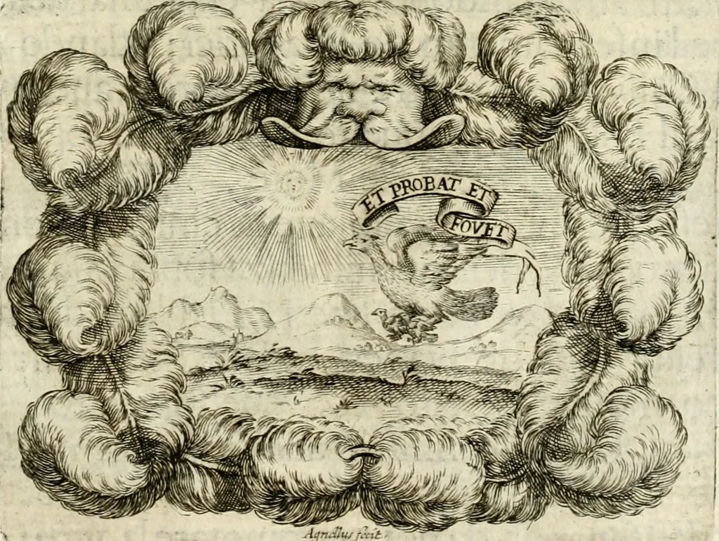 An illustration from Le pubbliche dimostrazioni di allegrezza della città di Milano : alli 10. febraio, e 6. marzo dell'anno 1658, nella nascita del serenissimo principe di Spagna Filippo Prospero, 1659, leaf 28